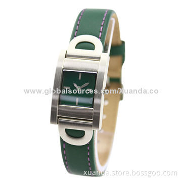 Japan quartz movement stainless steel watch with fashion design for woman style